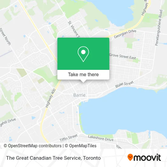 The Great Canadian Tree Service map