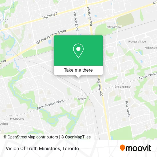 Vision Of Truth Ministries map