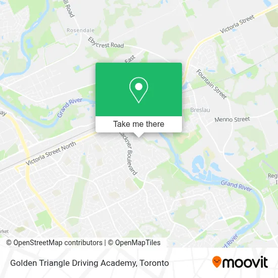 Golden Triangle Driving Academy map
