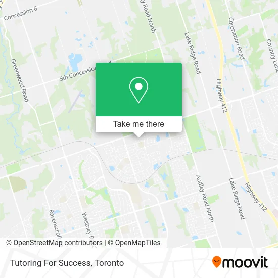 Tutoring For Success map
