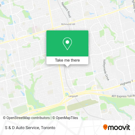 S & D Auto Service map