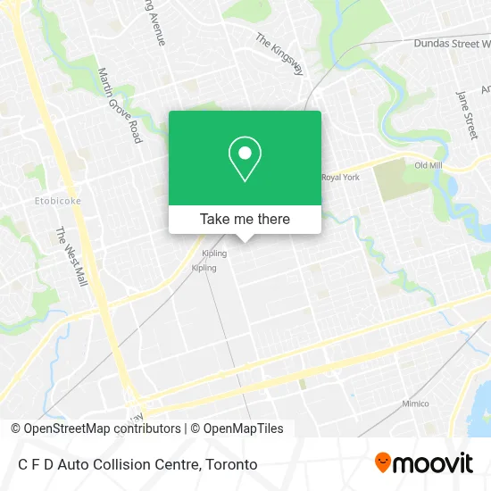 C F D Auto Collision Centre map