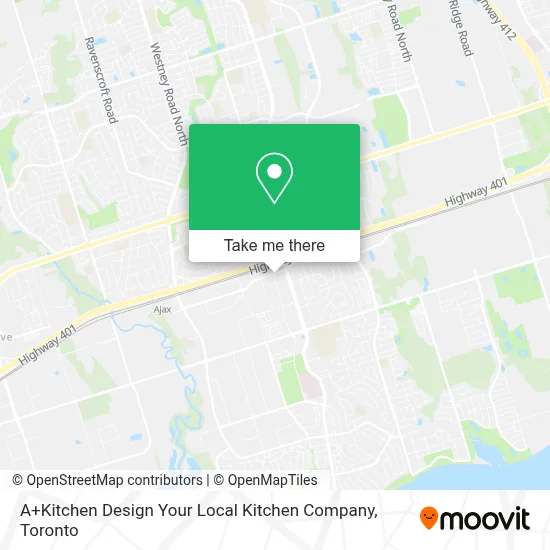 A+Kitchen Design Your Local Kitchen Company map