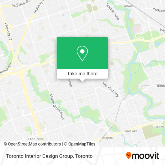 Toronto Interior Design Group map