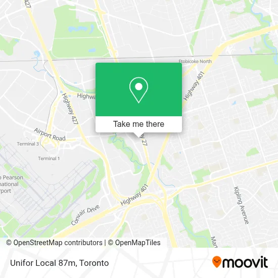 Unifor Local 87m map