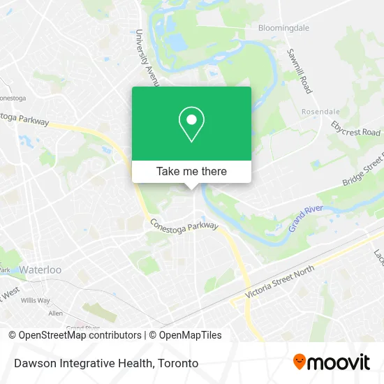 Dawson Integrative Health map