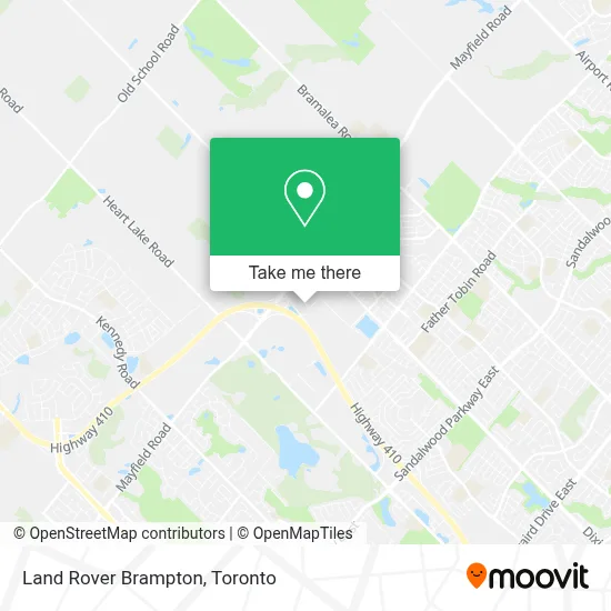 Land Rover Brampton map