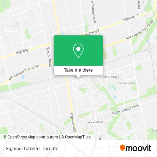 Signico.Toronto map