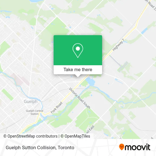 Guelph Sutton Collision map