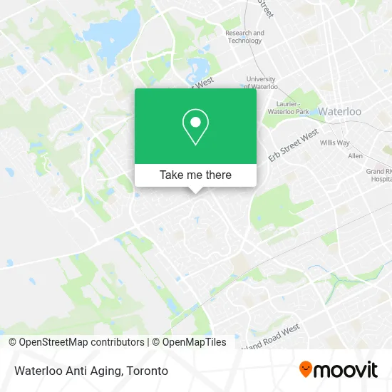 Waterloo Anti Aging map