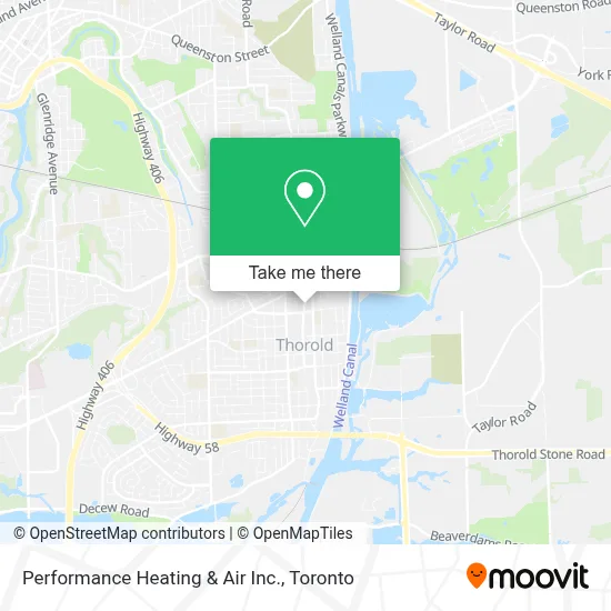 Performance Heating & Air Inc. map
