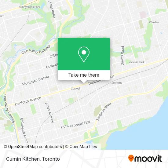 Cumin Kitchen map