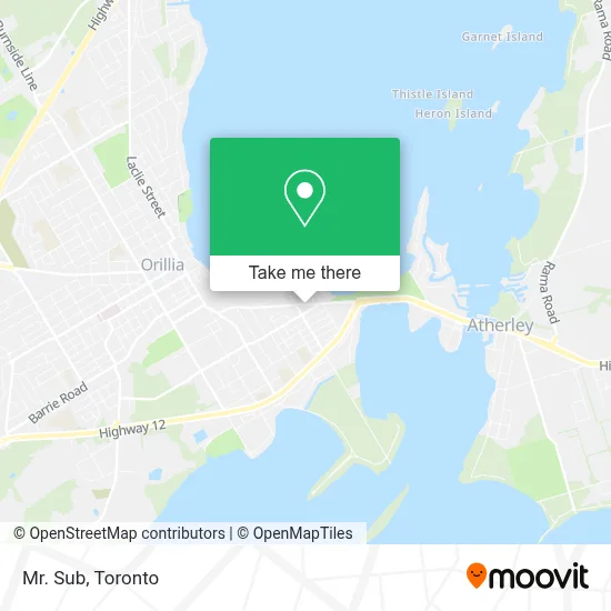 Mr. Sub map