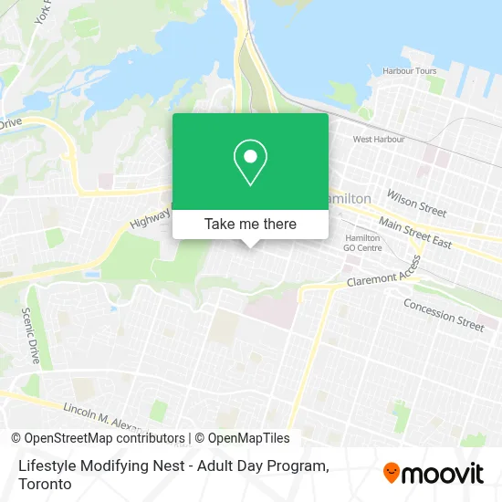 Lifestyle Modifying Nest - Adult Day Program map
