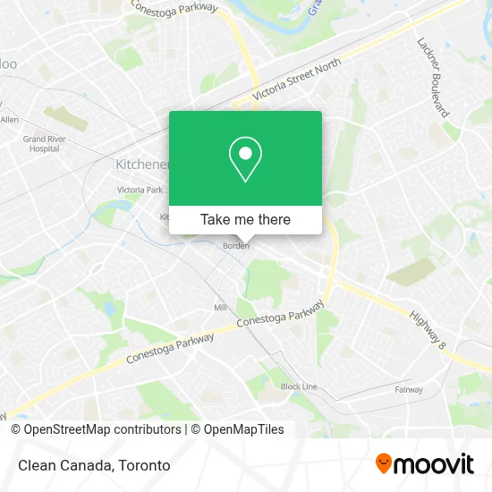 Clean Canada map