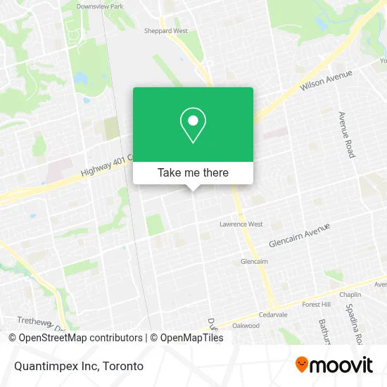 Quantimpex Inc map