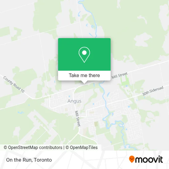 On the Run map