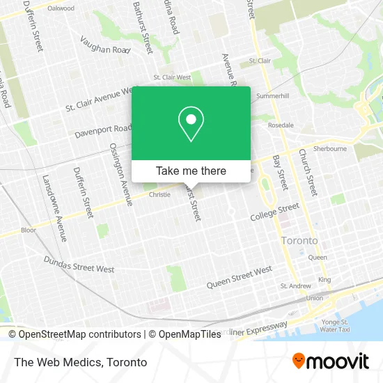 The Web Medics map
