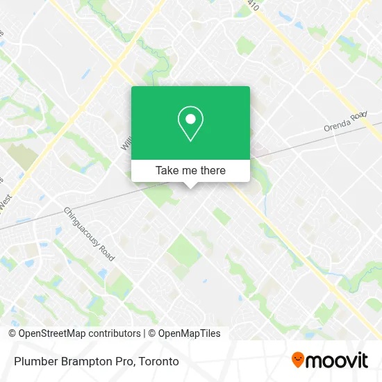 Plumber Brampton Pro map