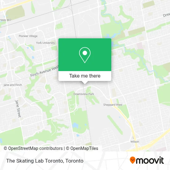 The Skating Lab Toronto map
