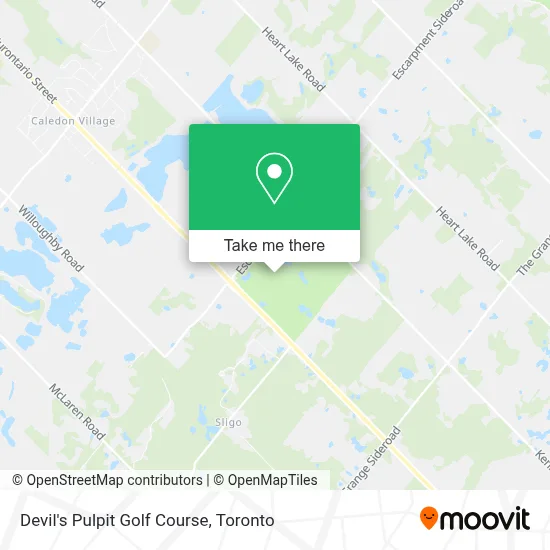 Devil's Pulpit Golf Course map
