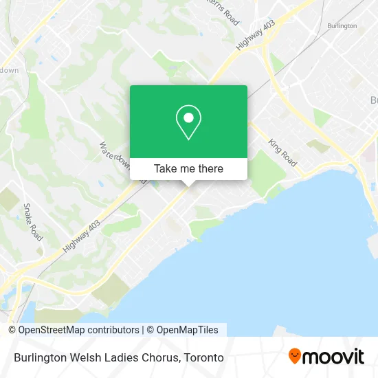 Burlington Welsh Ladies Chorus map