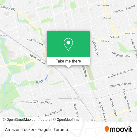 Amazon Locker - Fragola map