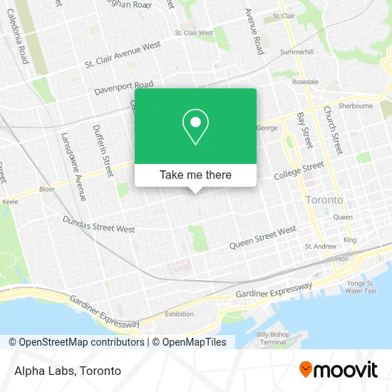 Alpha Labs map