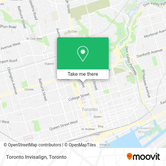 Toronto Invisalign map