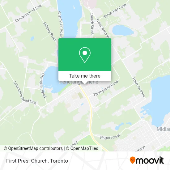 First Pres. Church map