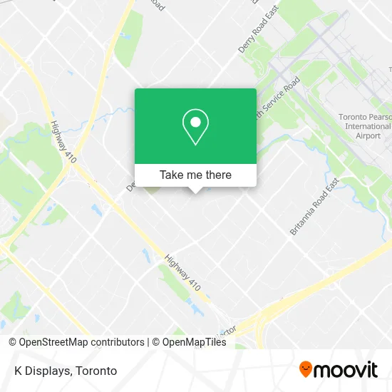 K Displays map