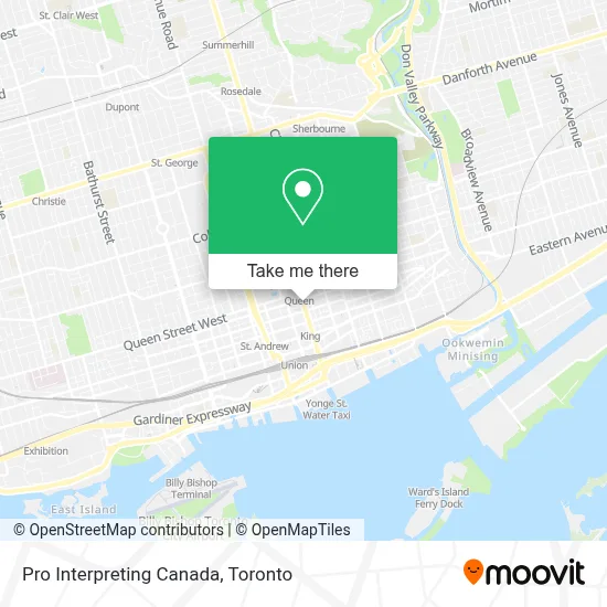 Pro Interpreting Canada map