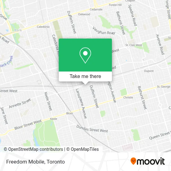 Freedom Mobile map
