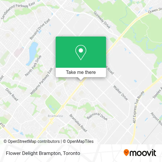 Flower Delight Brampton map