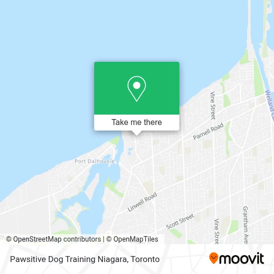 Pawsitive Dog Training Niagara map