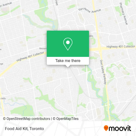 Food Aid Kit map
