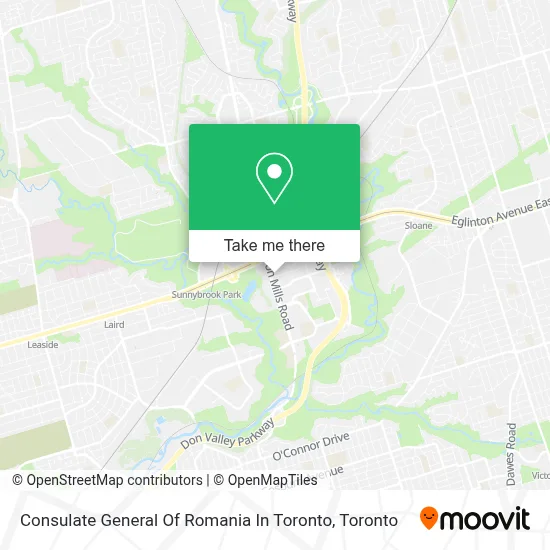 Consulate General Of Romania In Toronto map