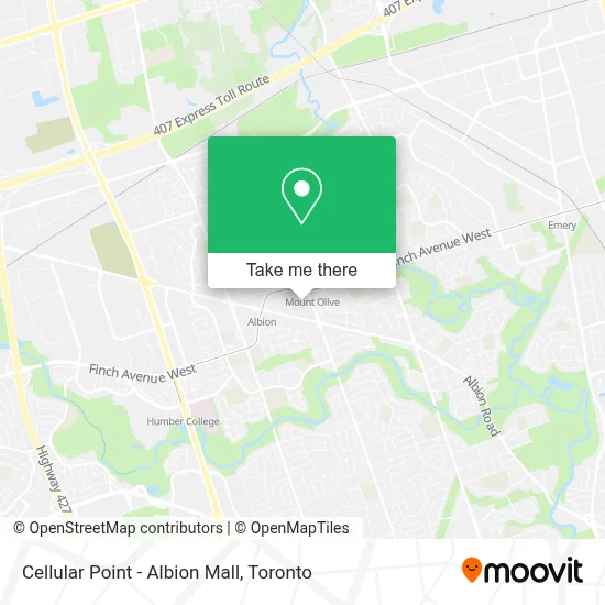 Cellular Point - Albion Mall map