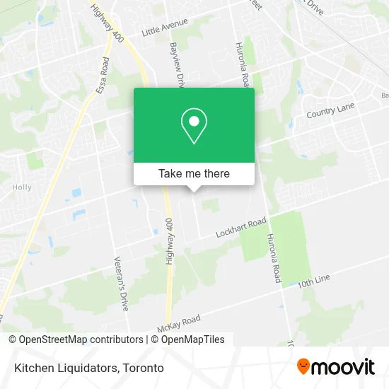 Kitchen Liquidators map