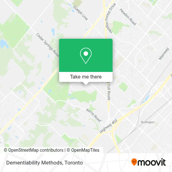 Dementiability Methods map