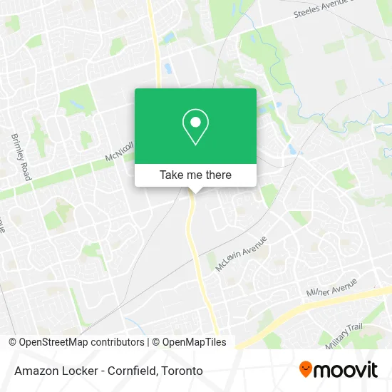 Amazon Locker - Cornfield map