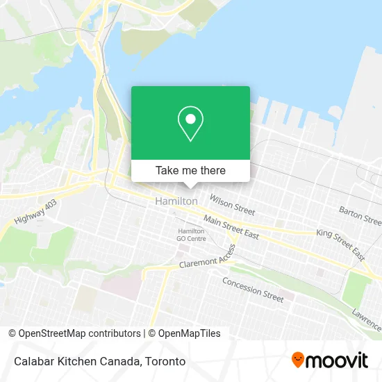 Calabar Kitchen Canada map
