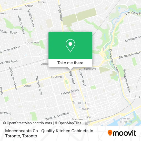 Mocconcepts.Ca - Quality Kitchen Cabinets In Toronto map