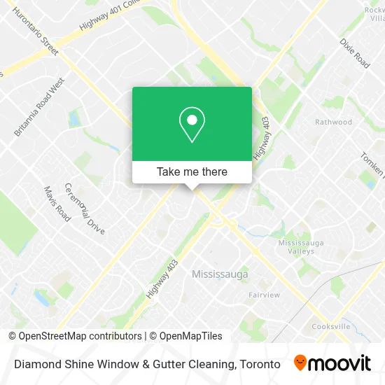 Diamond Shine Window & Gutter Cleaning map