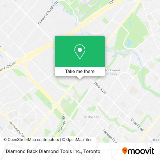 Diamond Back Diamond Tools Inc. map