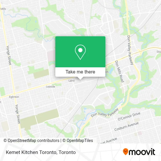 Kemet Kitchen Toronto map