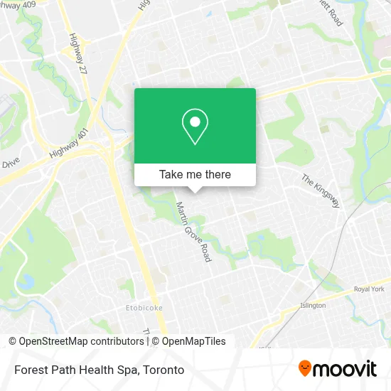 Forest Path Health Spa map