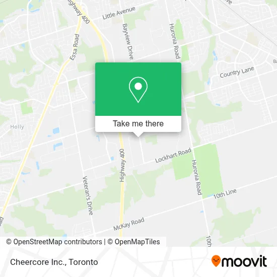 Cheercore Inc. map