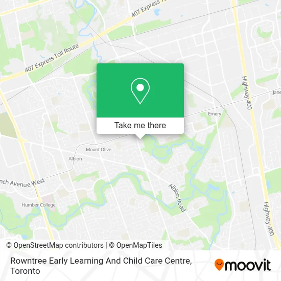 Rowntree Early Learning And Child Care Centre map