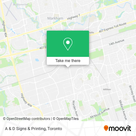 A & D Signs & Printing map